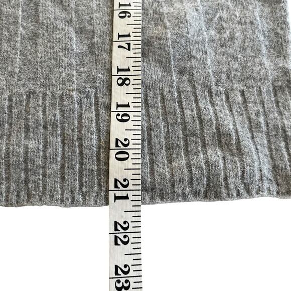 J. Crew Gray Merino Wool Alpaca Blend Knit Long Sleeve Turtleneck Sweater Size S - Picture 6 of 7